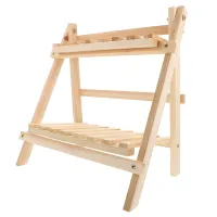 Brown Wood Desktop Storage Rack thumbnail 5