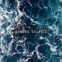 Minimalist Blue Whale Tail Canvas Art thumbnail 5
