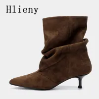 Brown Retro Ankle Boots for Women thumbnail 3