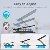 Adjustable Metal Laptop Stand thumbnail 3