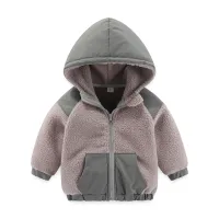 2026 Boys Fleece Winter Jacket Hooded thumbnail 3