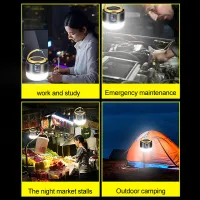 Solar LED Camping Light USB Rechargeable thumbnail 3
