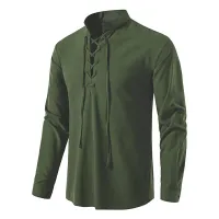 Medieval Viking Pirate Lace-Up Shirt thumbnail 5