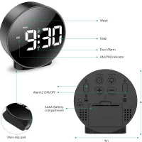 LED Digital Alarm Clock Dual Time Display thumbnail 6