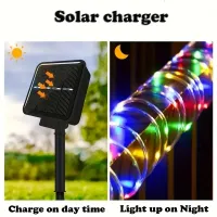 33FT Solar Rope Lights - 100 LED Outdoor String thumbnail 3