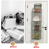Over Door Storage Organizer with Mesh Pockets thumbnail 4