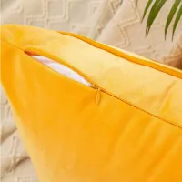 Fall Velvet Striped Throw Pillow Cover thumbnail 5
