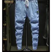 Luxury Men's Drawstring Work Jeans thumbnail 5