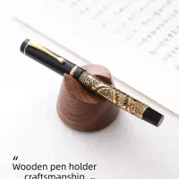 Walnut Wood Pen Holder Stand thumbnail 3