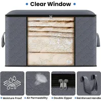 Foldable Storage Box with Window & Lid thumbnail 2