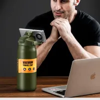 Stainless Steel Thermos Tumbler with Straw thumbnail 6