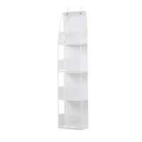 4/6Tier Over The Door Organizer Miscellaneous Clothes Toy Hanging Storage Bag With Mesh Pockets Shelves For Closet Bedroom Dorm thumbnail 4