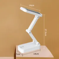 Solar Foldable Desk Lamp with USB Charging thumbnail 6