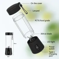 Portable 400ml Wireless Juicer Blender thumbnail 2