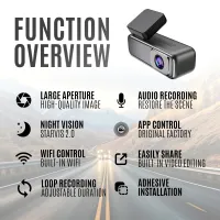 Q6 4K Dual Lens Dash Cam Front 4K+Rear 1080P thumbnail 2