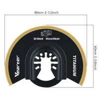 Vearter Titanium Oscillating Semi-Circular Blades (3 Pcs) thumbnail 2