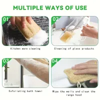 Natural Loofah Exfoliating Sponges 6-Pack thumbnail 4