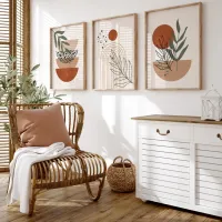Terracotta Boho Wall Art Set of 3 thumbnail 3