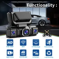 4-Channel WiFi Dashcam with 360° View thumbnail 2