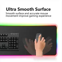 White RGB LED Gaming Mouse Pad thumbnail 5