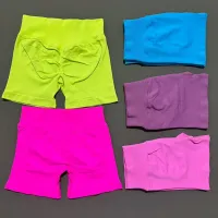 High Waist Seamless Yoga Workout Shorts thumbnail 3