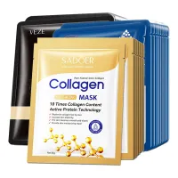 20pcs Hyaluronic Acid Collagen Face Masks thumbnail 1