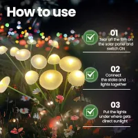 Solar Firefly Garden Stake Lights thumbnail 2