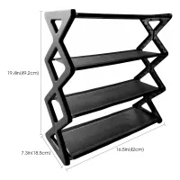 4-Tier X-Type Shoe Storage Rack thumbnail 6