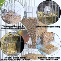 Parrot Feeder Anti-Spill Bird Food Box thumbnail 4