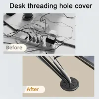 Cable Grommet Desk Cord Hole Cover 50/60mm thumbnail 4
