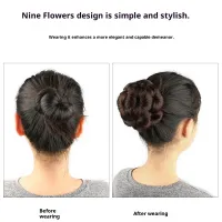 Synthetic Hair Bun Set with Claw Clip thumbnail 2