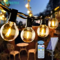 Solar G40 Outdoor String Lights with Remote thumbnail 1