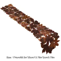 Autumn Maple Leaf Embroidered Table Runner Set thumbnail 6