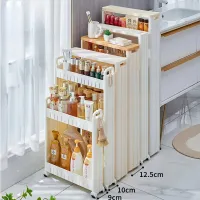 Slim Refrigerator Side Storage Rack thumbnail 2
