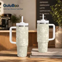 Cherry Blossom Linen Insulated Tumbler thumbnail 2