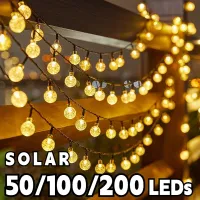 Solar Crystal Globe LED String Lights thumbnail 1