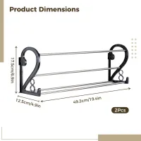 Wall Mounted Shoe Racks (2-Pack) thumbnail 6