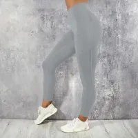 High Waist Yoga Leggings with Pocket thumbnail 2
