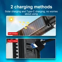 Powerful LED Solar Flashlight thumbnail 3