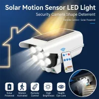 Solar Dummy Security Camera with LED Light thumbnail 2