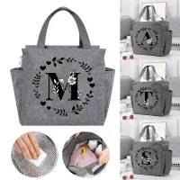 Cute Grey Garland Letter Thermal Lunch Bag thumbnail 1