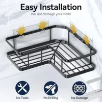 2-Pack Corner Shower Caddy thumbnail 6