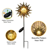 Solar Iron LED Garden Lights thumbnail 5