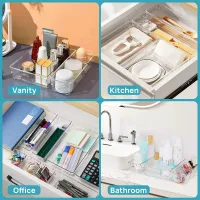28-Piece Clear Drawer Organizer Set thumbnail 2