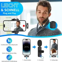 Wireless Lavalier 2.4G Mini Microphone thumbnail 3