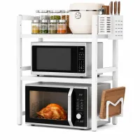 Expandable Microwave Shelf Organizer thumbnail 1