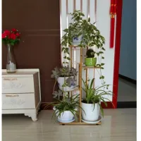 Iron Flower Stand with Pots Tray thumbnail 3