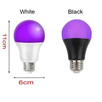 9W UV LED Blacklight Bulb E27 thumbnail 2