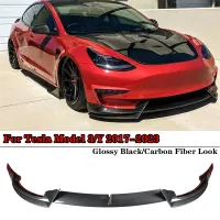 Tesla Model 3/Y Front Bumper Lip Spoiler thumbnail 1