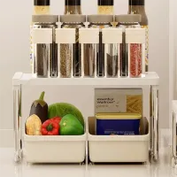 Adjustable Kitchen Cabinet Organizer Shelf thumbnail 1